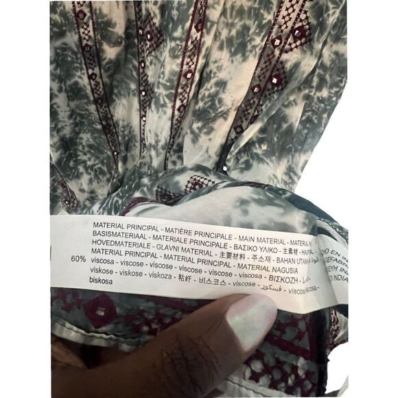 Zara Limited Edition Tie Dye Dress Sz XS Boho Chic Fairy Cottagecore Hippie 70s - Picture 5 of 8